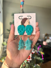 Load image into Gallery viewer, Tassel Skulls - teal