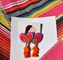 Load image into Gallery viewer, Purple Heart with Embroidery