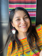 Load image into Gallery viewer, Maroon and Gold Marigold Calavera