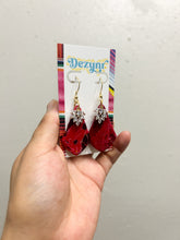 Load image into Gallery viewer, Red Marbled Diamonds