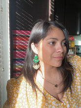Load image into Gallery viewer, Marble green Dangles