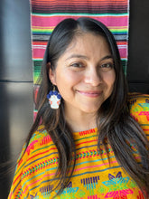 Load image into Gallery viewer, Navy Blue Marigold Calavera