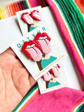 Load image into Gallery viewer, Red Lip studs