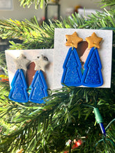 Load image into Gallery viewer, Blue Glitter Christmas Trees