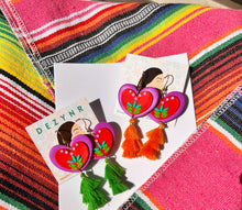 Load image into Gallery viewer, Purple Heart with Embroidery