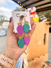 Load image into Gallery viewer, Purple and Teal Lightbulbs