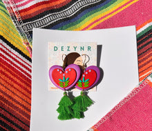 Load image into Gallery viewer, Purple Heart with Embroidery