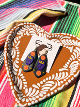 Load image into Gallery viewer, Black Marigold with Purple Skull