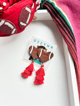 Load image into Gallery viewer, Football Heart with Tassels