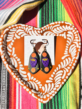 Load image into Gallery viewer, Black Marigold with Purple Skull