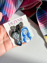 Load image into Gallery viewer, Corpse Bride inspired earrings