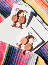 Load image into Gallery viewer, Rose Gold wine glass earrings