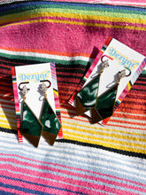 Load image into Gallery viewer, Green Marble Deco earrings