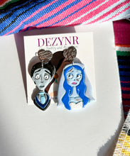 Load image into Gallery viewer, Corpse Bride inspired earrings