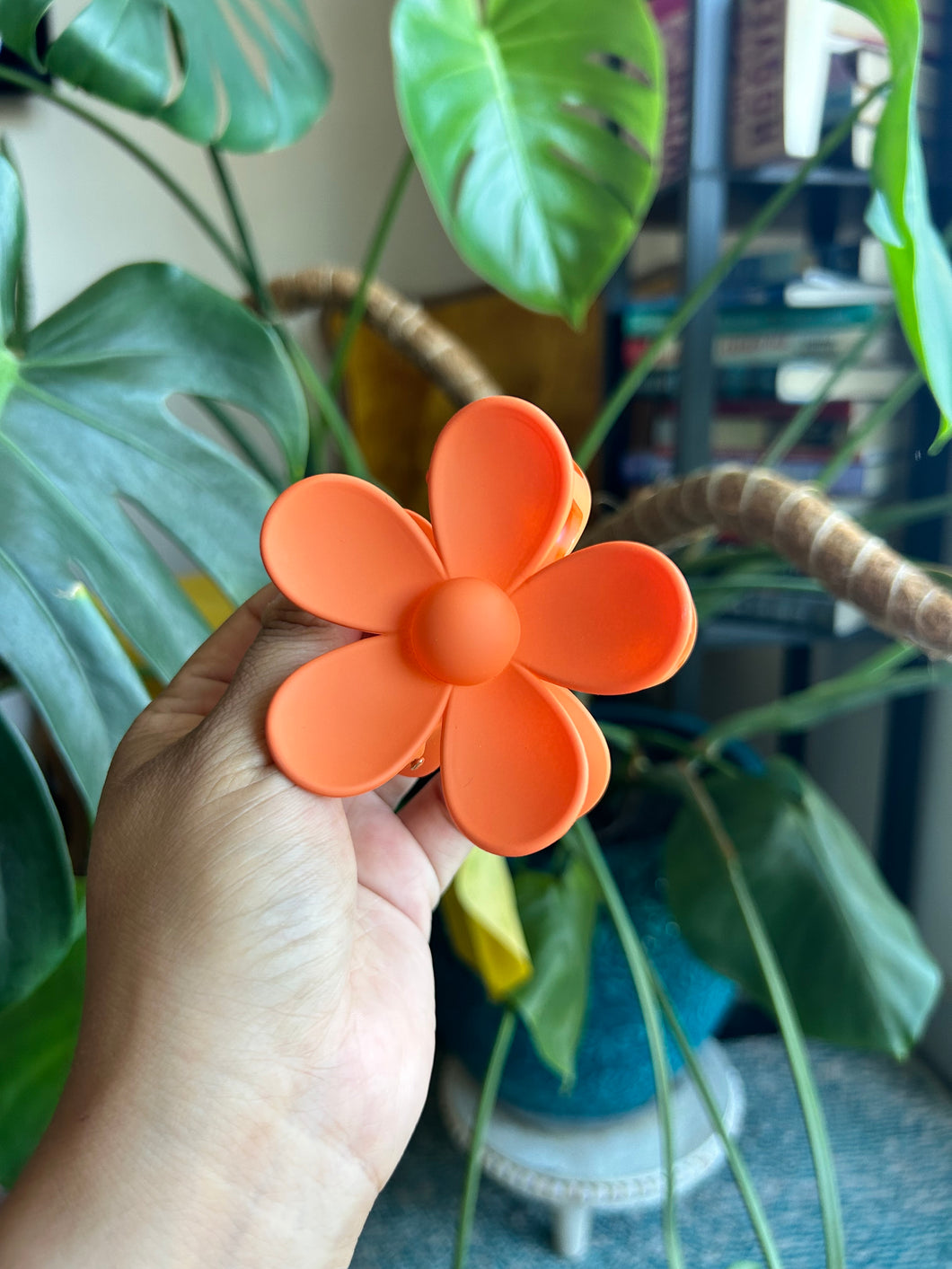 Orange Flower clip