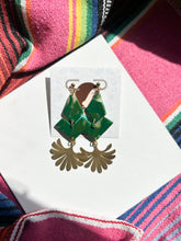 Load image into Gallery viewer, Marble green Dangles