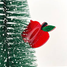 Load image into Gallery viewer, Red Apple Hair Clip