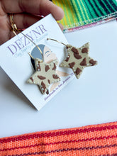 Load image into Gallery viewer, Brown cow print star