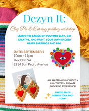Load image into Gallery viewer, Polymer Clay Earring workshop 9/05
