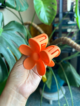 Load image into Gallery viewer, Orange Flower clip
