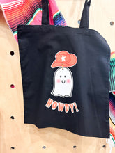 Load image into Gallery viewer, Howdy Ghostie in orange Tote Bag
