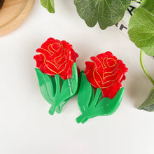 Load image into Gallery viewer, Elegant Rose Hair Clip
