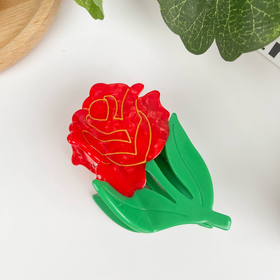 Elegant Rose Hair Clip