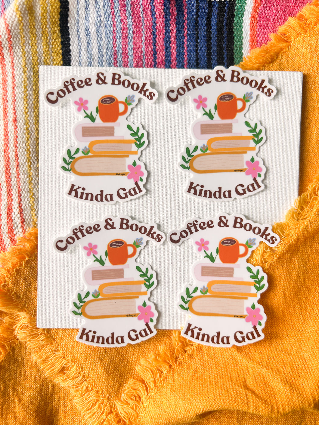 Coffee and Books sticker