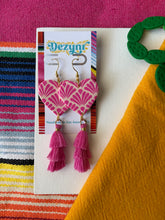 Load image into Gallery viewer, Pink Talavera tassel hearts
