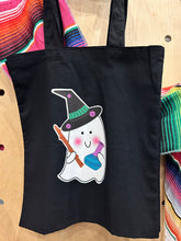 Load image into Gallery viewer, Ghostie Witch Tote Bag

