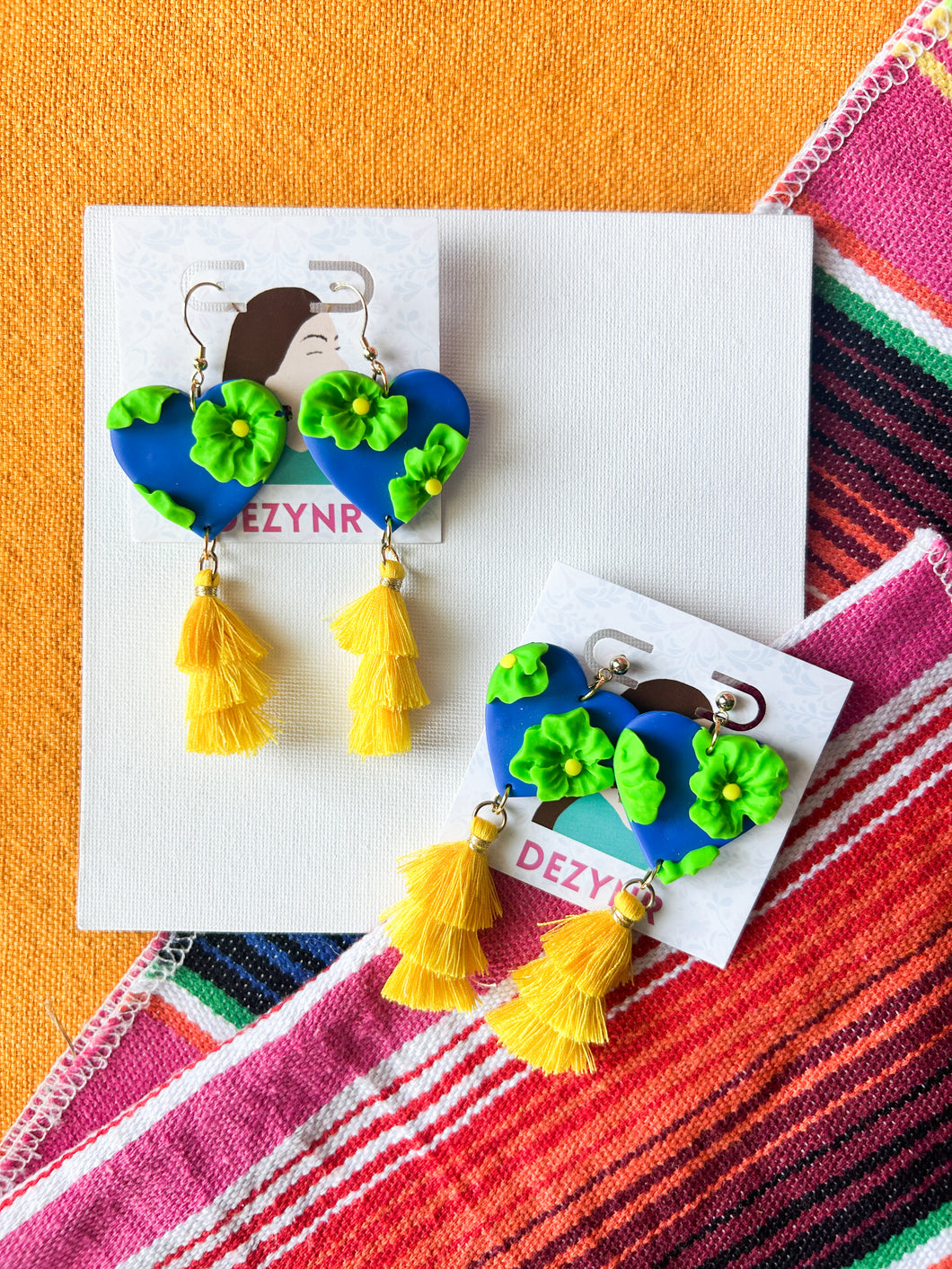 Blue and Yellow Hearts