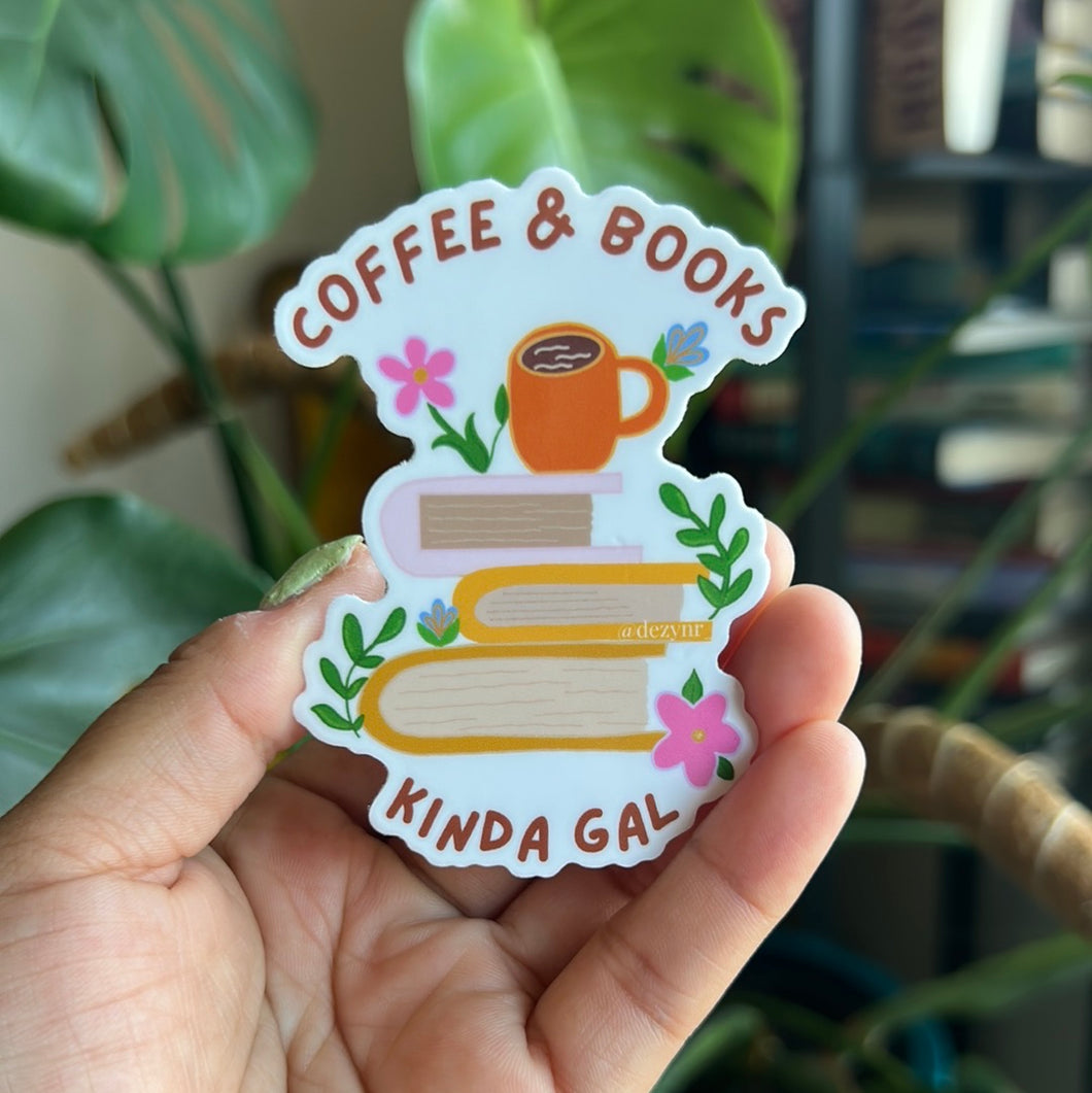 Coffee and Books sticker
