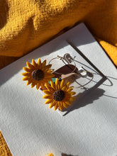 Load image into Gallery viewer, Sunflower Hoops
