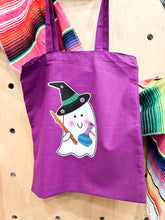 Load image into Gallery viewer, Ghostie Witch Tote Bag
