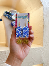 Load image into Gallery viewer, Blue Talavera evil eye

