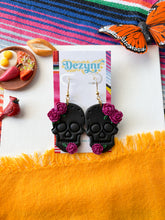 Load image into Gallery viewer, Sugar Skulls - purple roses
