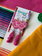 Load image into Gallery viewer, Pink Talavera tassel hearts
