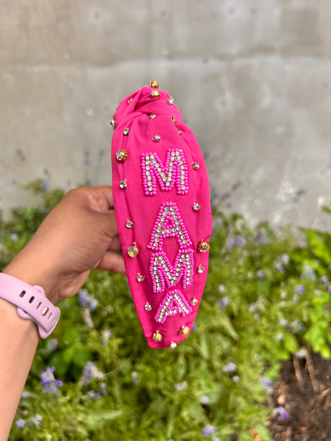 Mama Hot Pink - headband