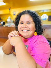 Load image into Gallery viewer, Sunflower Hoops
