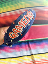 Load image into Gallery viewer, Game Day Headband, navy
