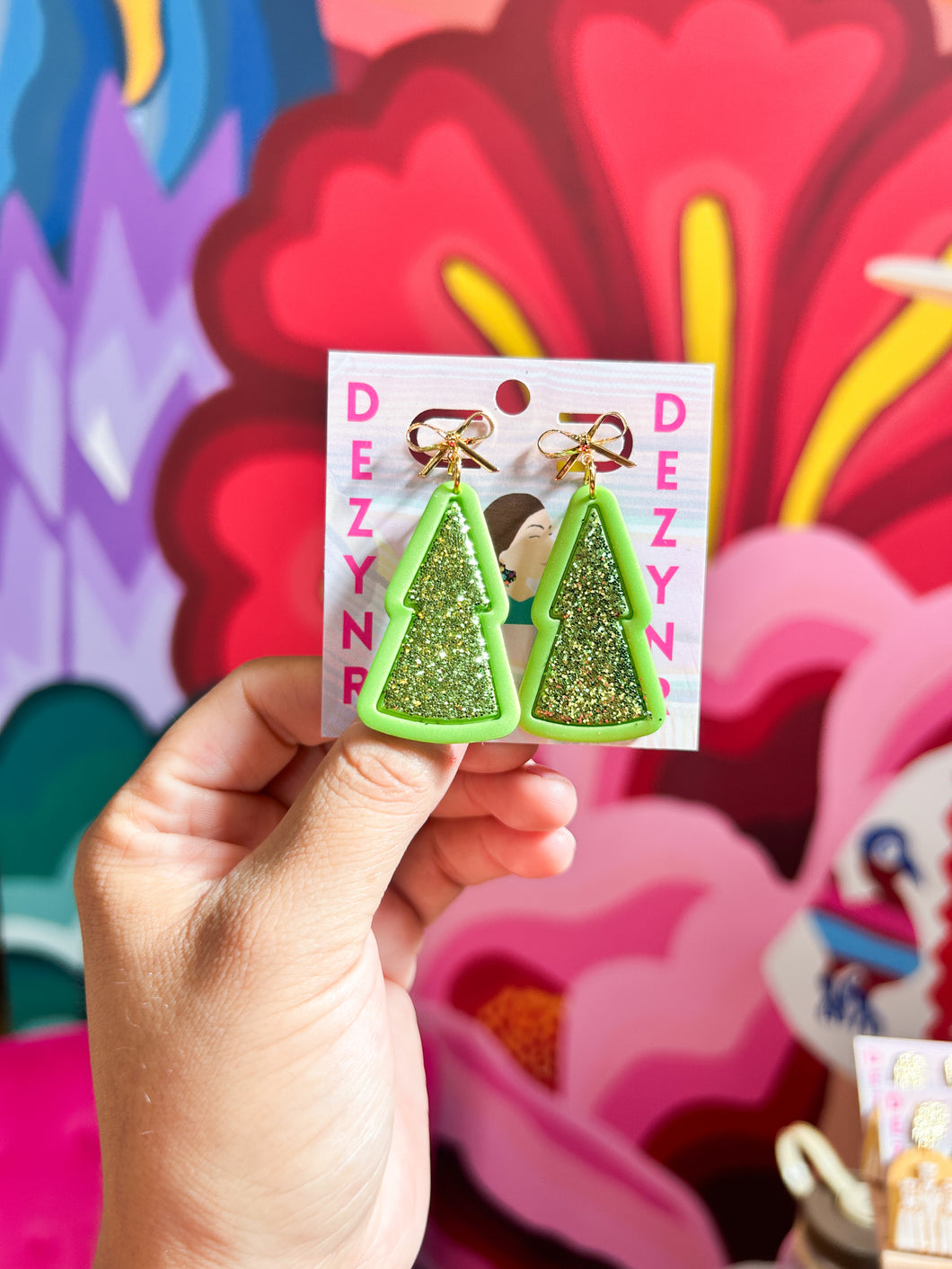 Lime Green Christmas trees