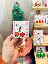 Load image into Gallery viewer, Poinsettia dangles
