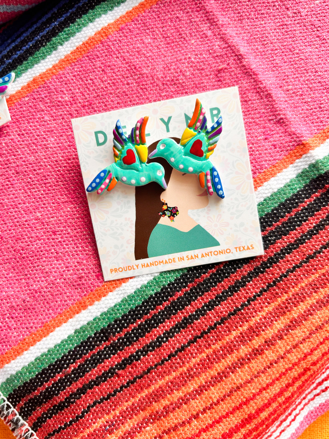 Colibri Handpainted studs