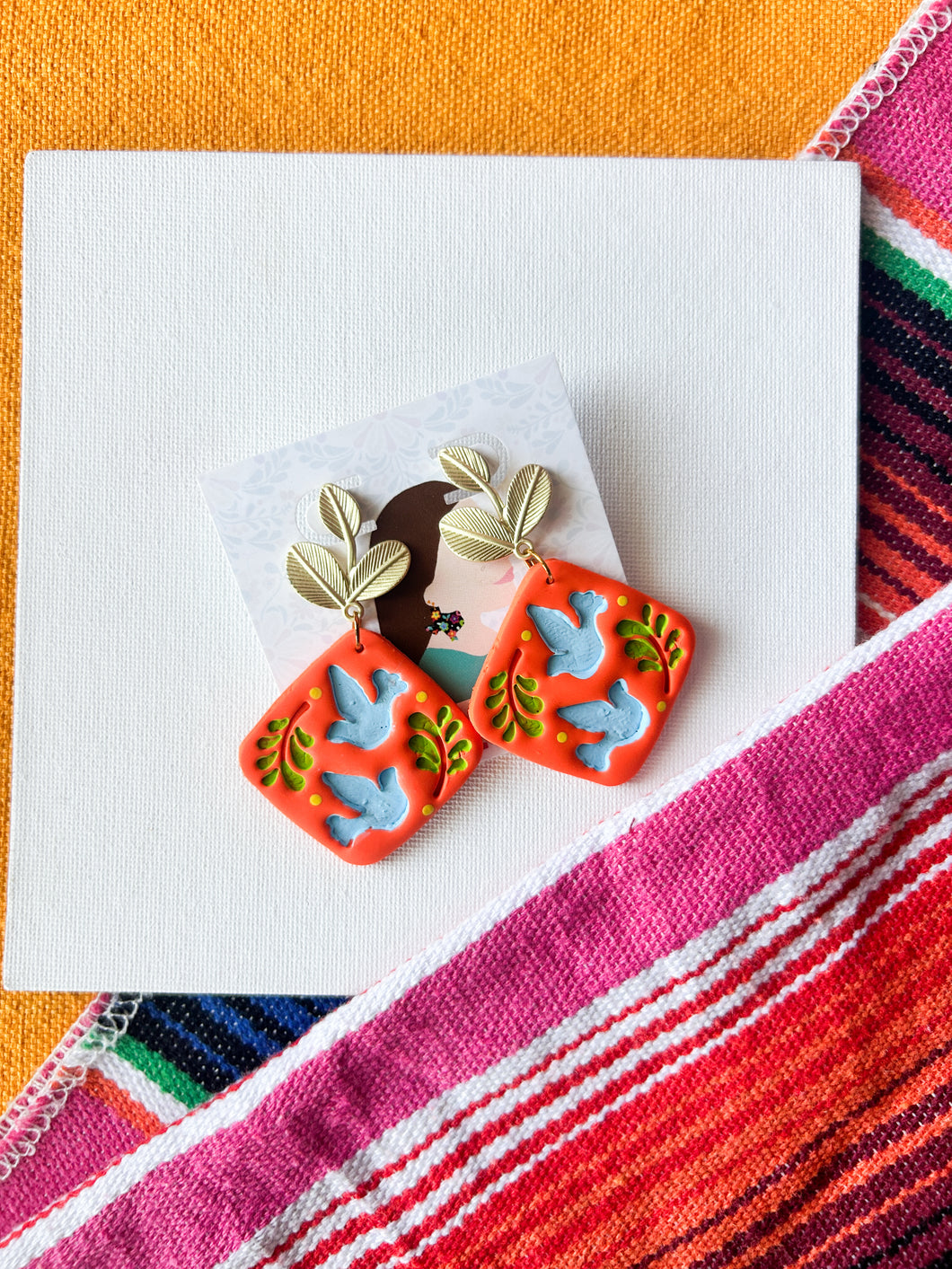 Orange Dove Tiles