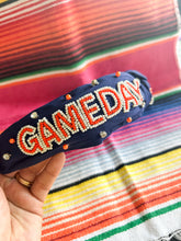 Load image into Gallery viewer, Game Day Headband, navy
