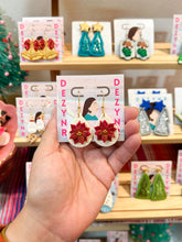 Load image into Gallery viewer, Poinsettia dangles
