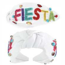 Load image into Gallery viewer, Fiesta headband White
