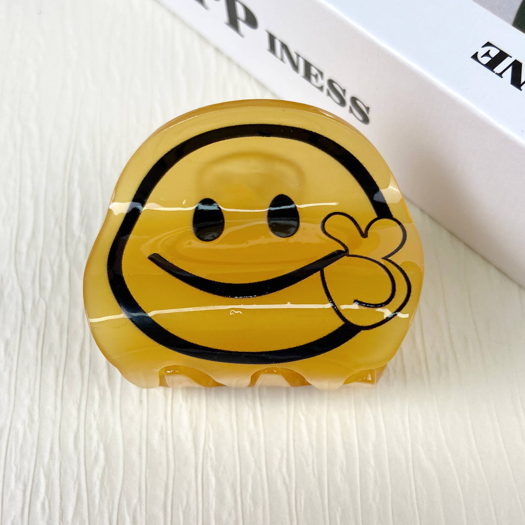 Smiley hair clip