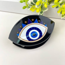 Load image into Gallery viewer, Black Evil Eye Clip
