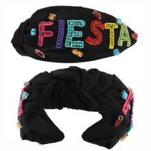 Load image into Gallery viewer, Fiesta Black Headband
